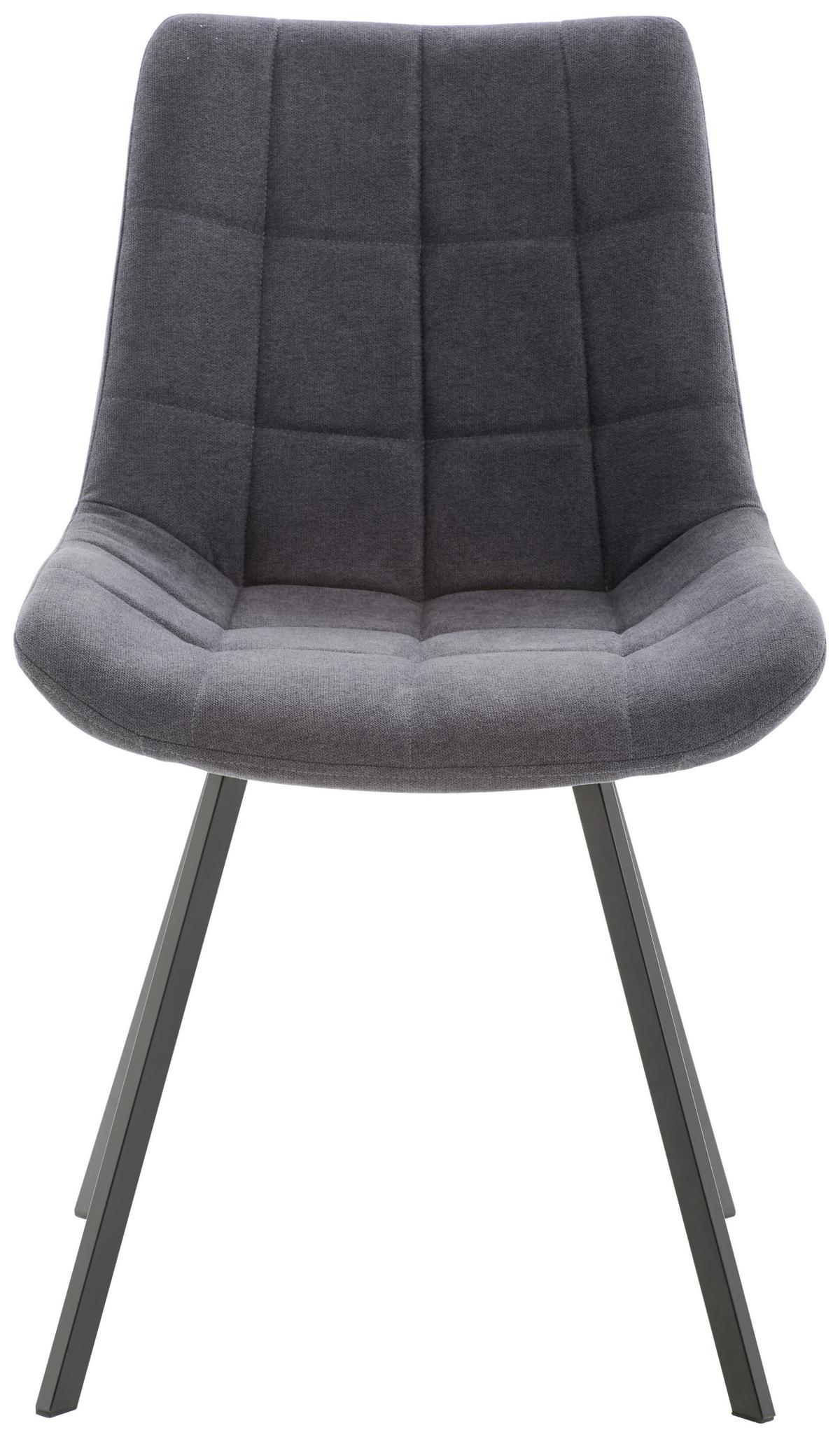 KRZESŁO FRITZ - czarny/szary, Lifestyle, metal/tkanina (54/86/62cm) - Livetastic