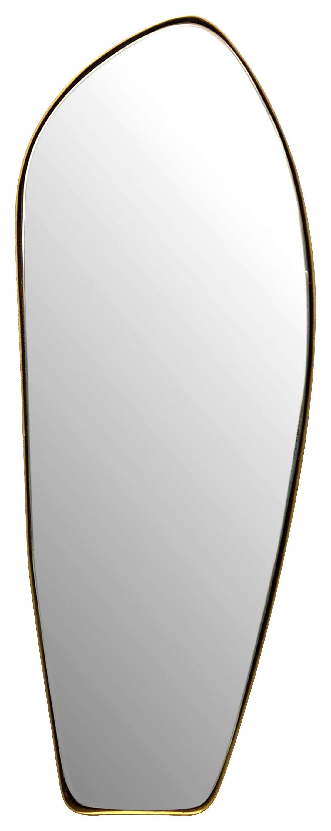 Wandspiegel Goldfarben - Goldfarben, Design, Glas/Metall (33/90/2,5cm) - MID.YOU