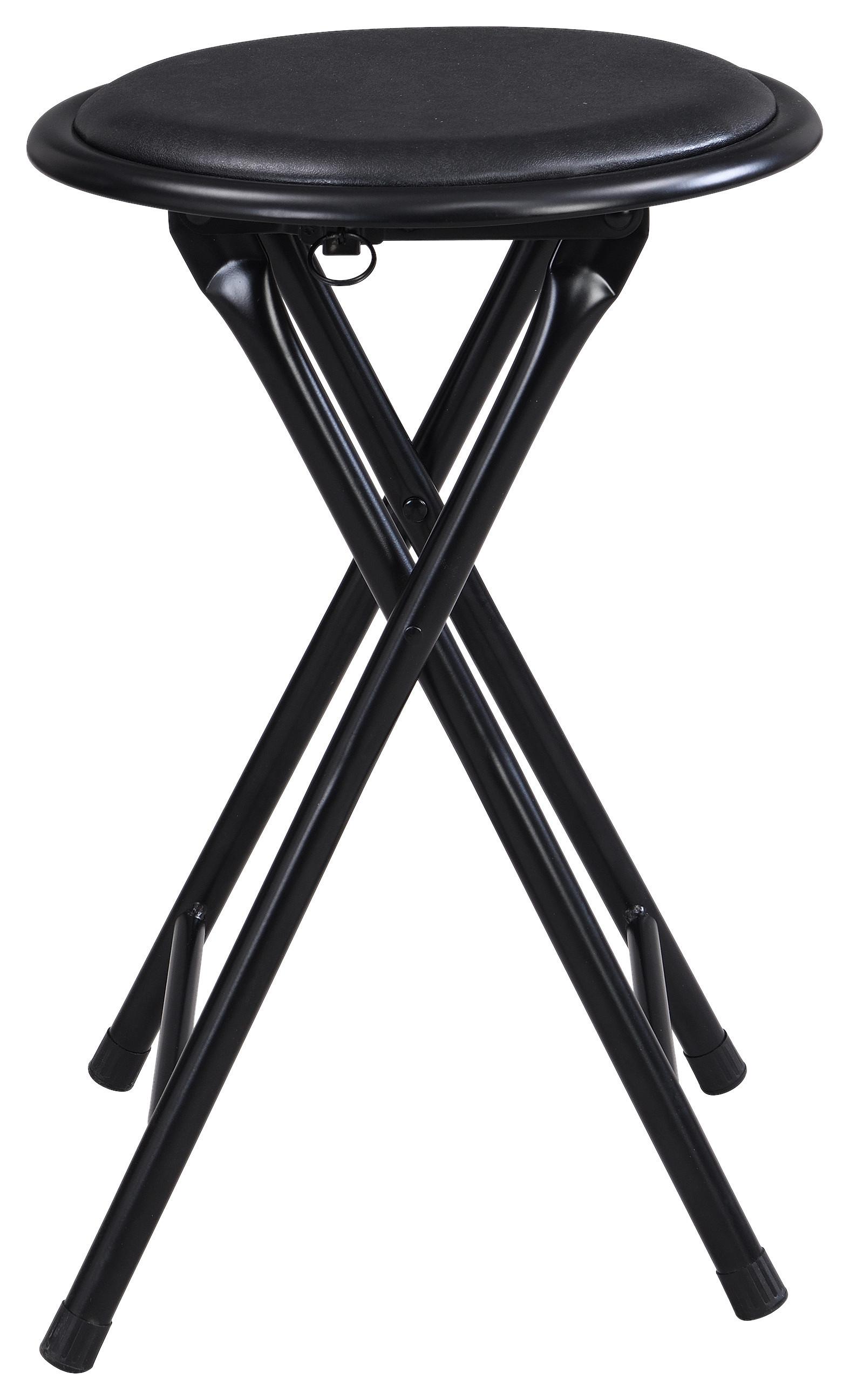 Stolica Na Sklapanje Ouzo 3 - crna, Moderno, metal/tekstil (30/45/30cm) - Modern Living