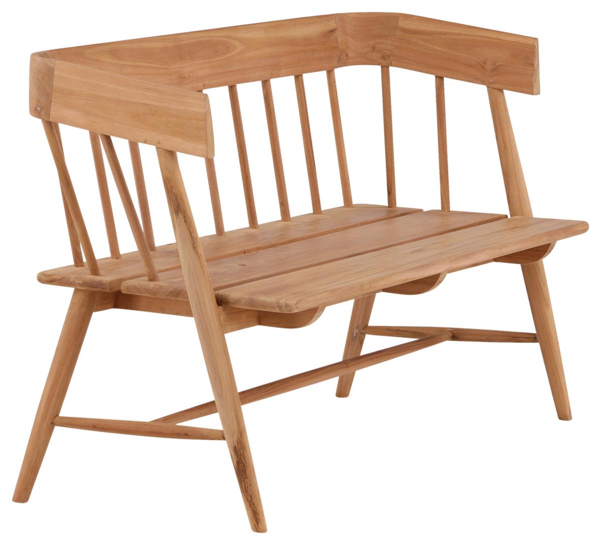 Gartenbank Split ca. 58x85x132 cm Teakholz - Teakfarben, KONVENTIONELL, Holz (58/85/132cm) - Gardenson