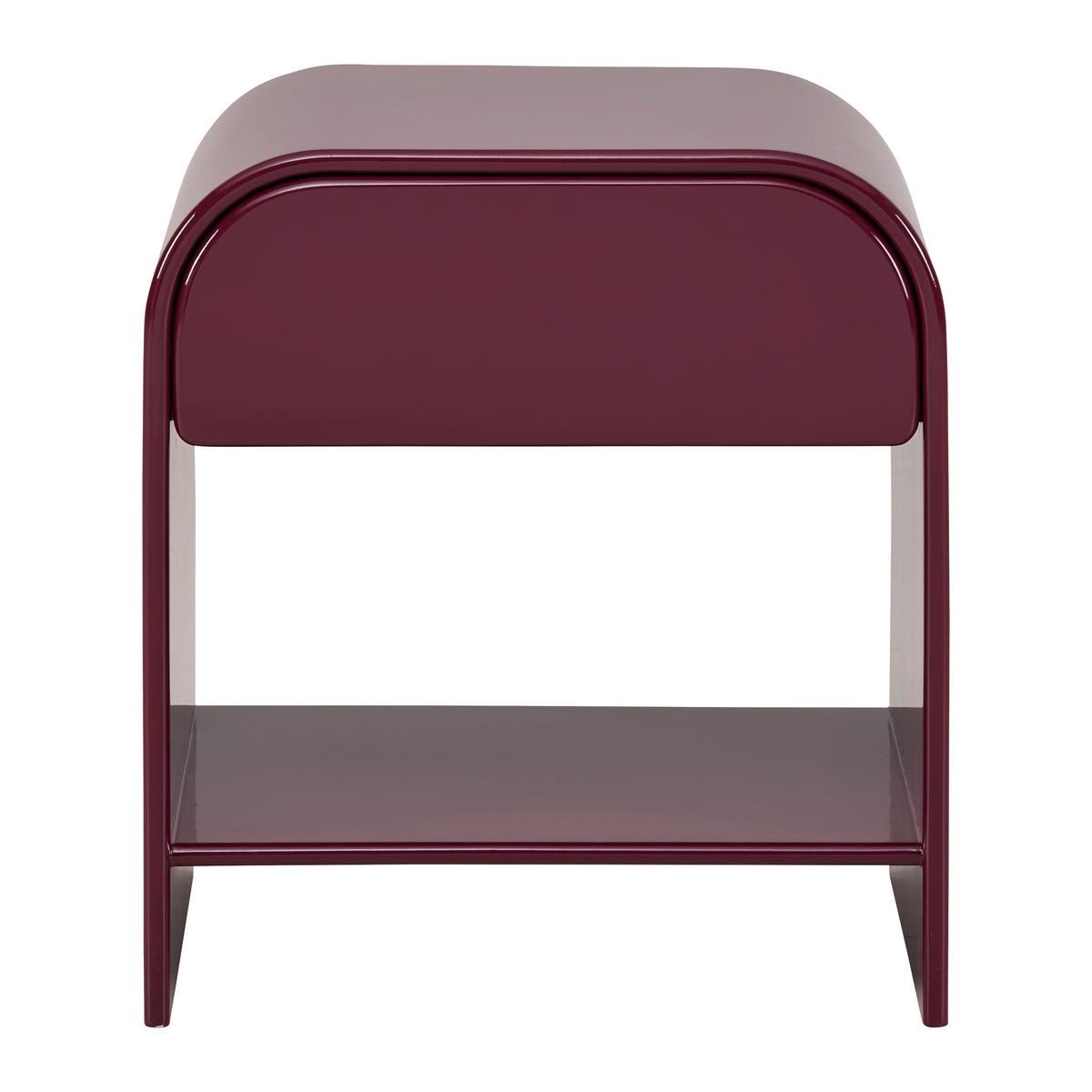 Noćni Ormarić Ruby - boja crnog vina, Moderno, pločasti materijal (40/45/30cm) - Modern Living