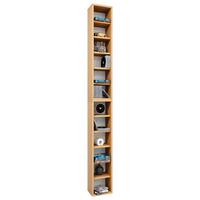 CD-Regal Bigol in Buchefarbe, B: 21 cm - Buchefarben, KONVENTIONELL, Holzwerkstoff (21/183/20cm) - MID.YOU