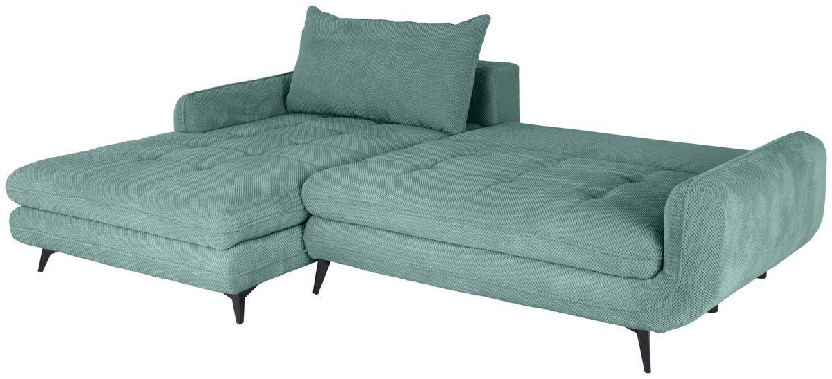 Coltar WAVE - turcoaz, Modern, textil (189/266cm) - Modern Living