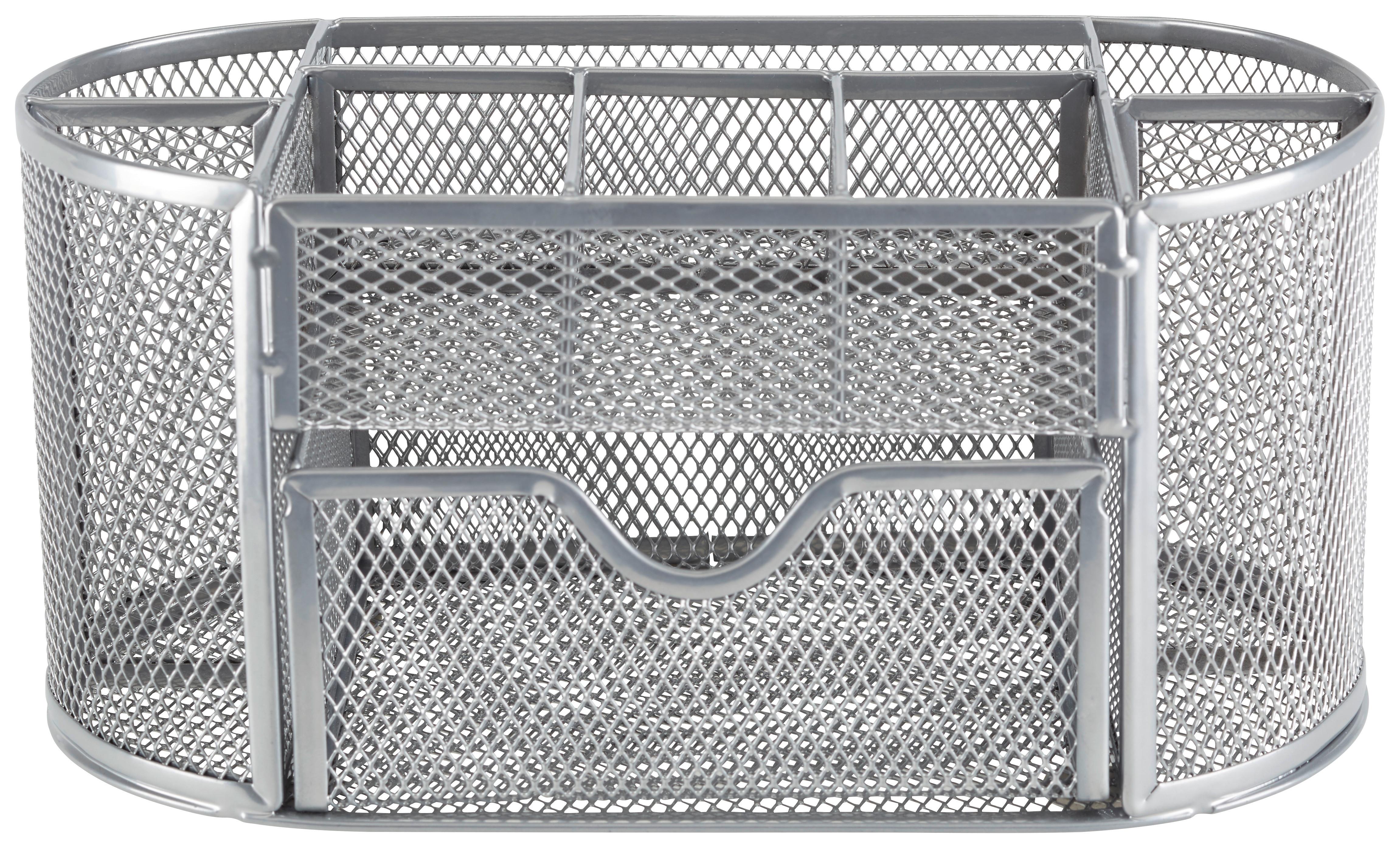 Stiftehalter in Grau - Grau, MODERN, Metall (22,3/10,5/11cm) - Mömax