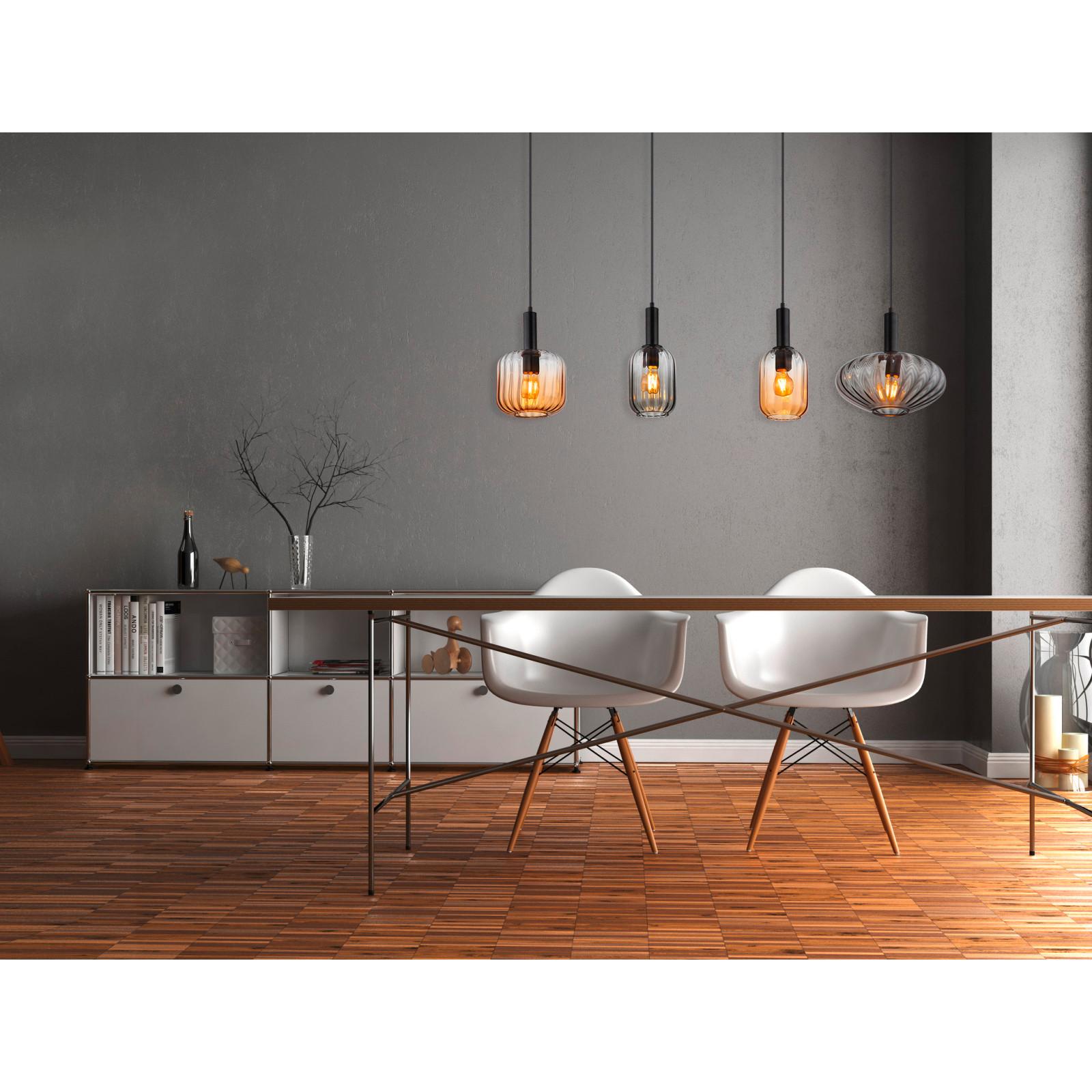 HÄNGELEUCHTE 15719-4 VALLETTA - Trend, Glas/Kunststoff (127/30/150cm) - Globo