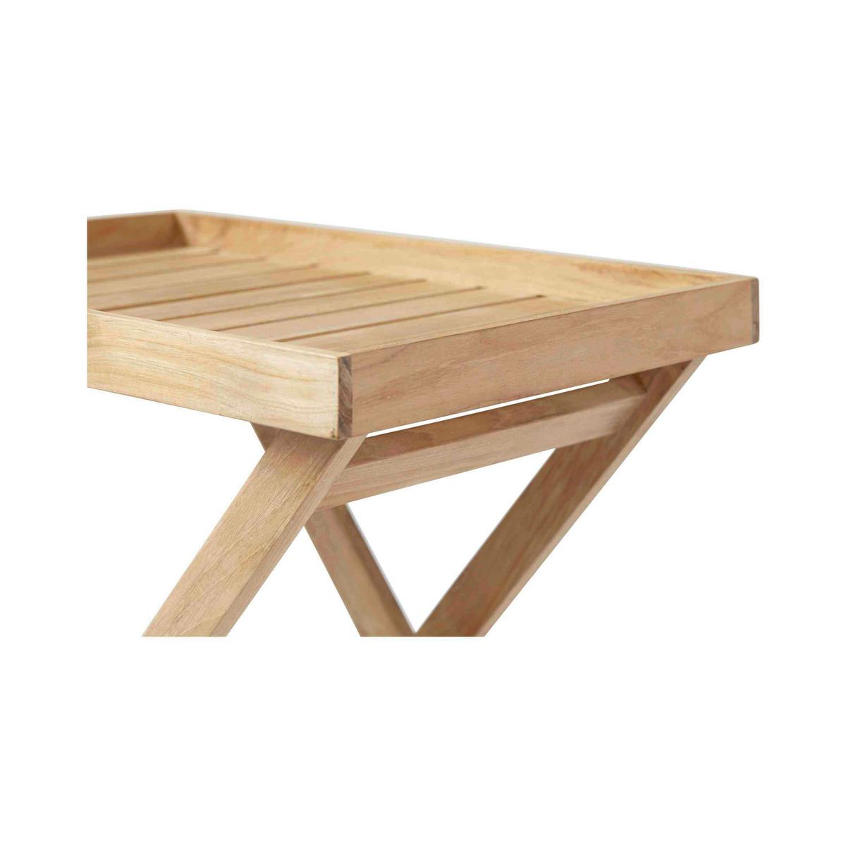 TABLETTTISCH TRAY TABLE - Teakfarben, KONVENTIONELL, Holz (60/40/65cm) - MID.YOU