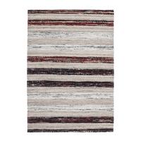 Handwebteppich Duarte 210 Schwarz/weiss 80x150 - Weiss/Schwarz, Basics, Textil (80/150cm) - Kayoom