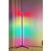 LED-GOLVLAMPA JULIKA - svart, Modern, metall/plast (38,5/38,4/140cm) - Mömax