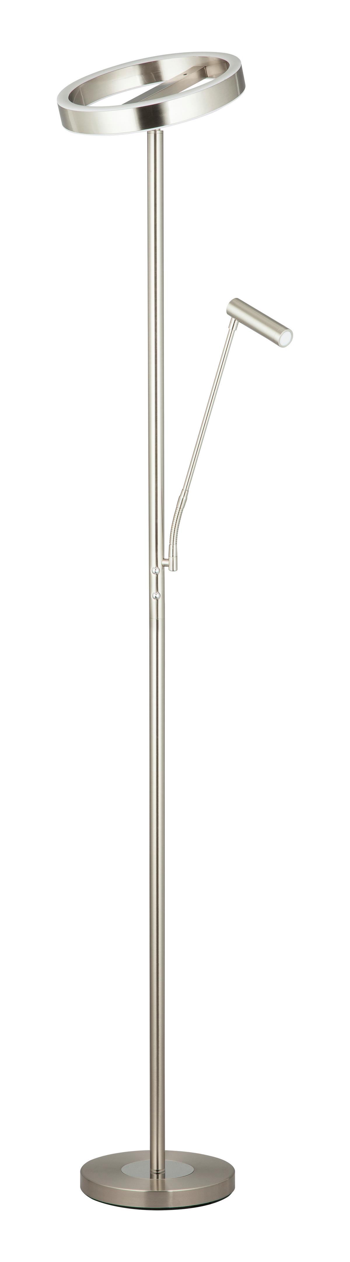 LAMPA LED OŚWIETLAJĄCA SUFIT WORTHING *SBN* - kolor srebrny/biały, Design, tworzywo sztuczne/metal (28/180cm) - Novel