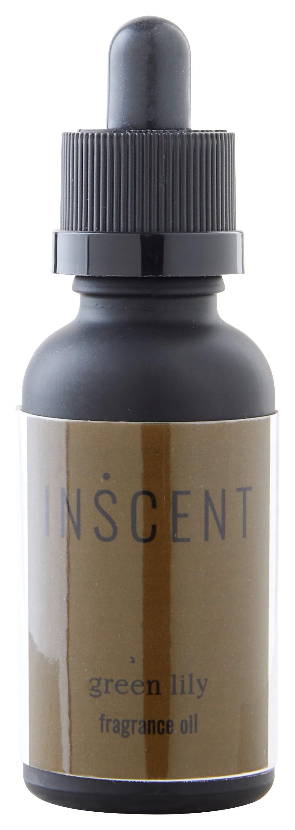 Parfümöl Green Lily ca. 30ml - Dunkelgrün/Schwarz, Design, Glas (0,03l) - Inscent