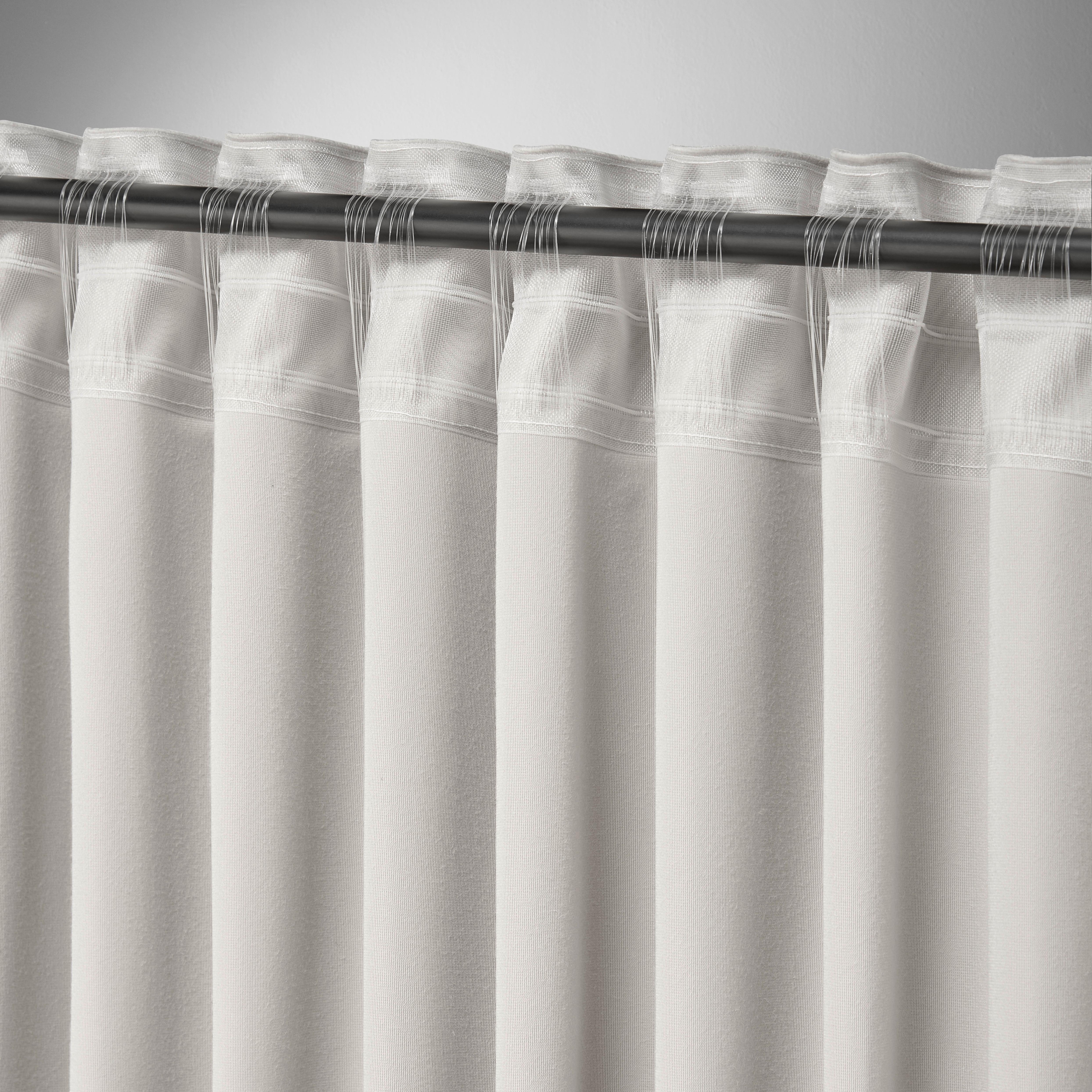 GARDINLÄNGD VIOLA - naturfärgad, Klassisk, textil (140/245cm) - Premium Living