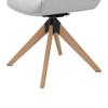 STOL MED ARMSTÖD MAILO - ljusgrå/naturfärgad, Modern, metall/trä (56/92/62cm) - Bessagi Home