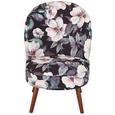 Sessel mit Blumenmotiv - Walnussfarben/Multicolor, LIFESTYLE, Holz/Textil (57/82,5/66,5cm) - Modern Living Sessel mit Blumenmotiv - Walnussfarben/Multicolor, LIFESTYLE, Holz/Textil (57/82,5/66,5cm) - Modern Living