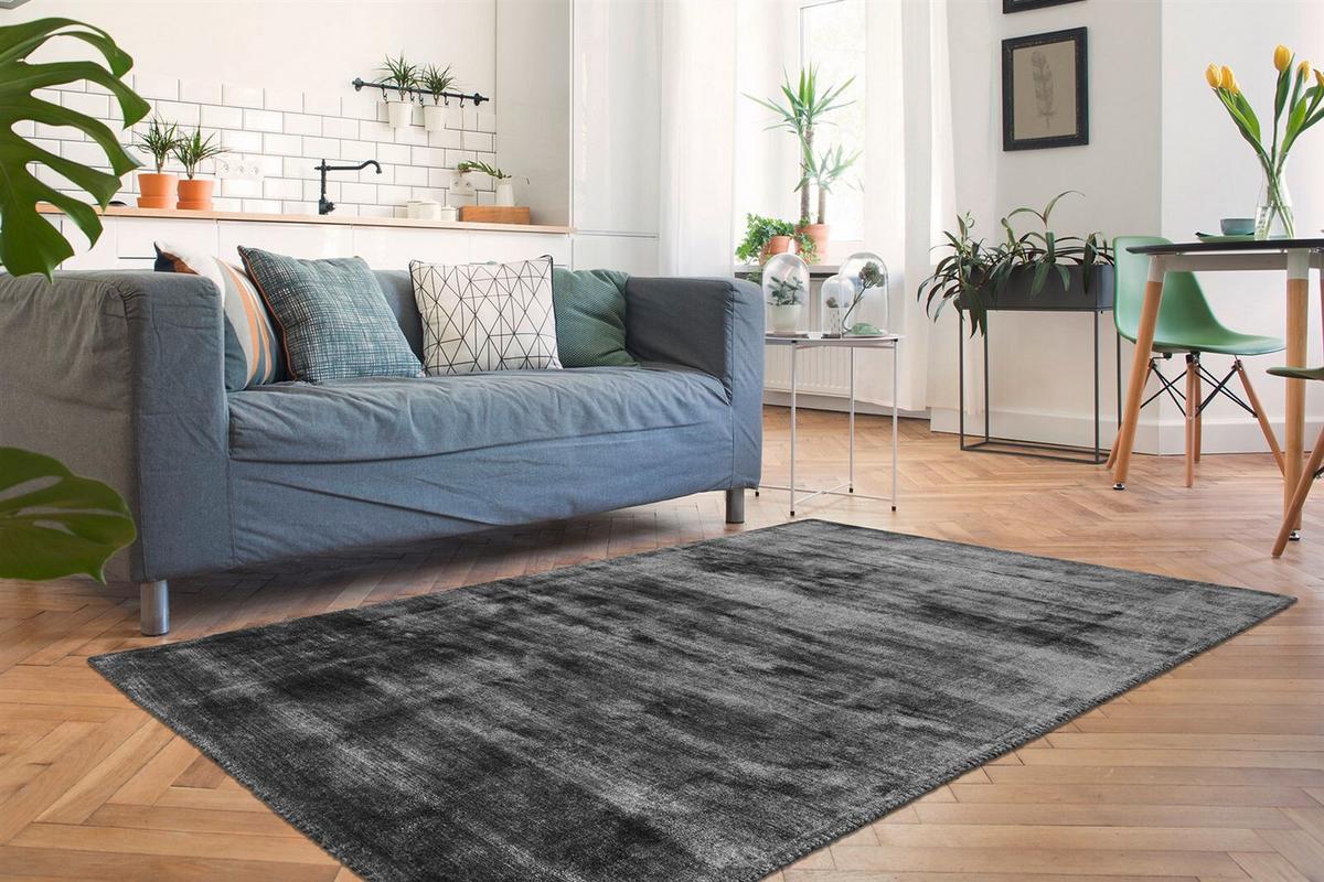 TEPPICH VILLAGE 125 GRAPHIT - Graphitfarben, Konventionell, Textil (120/170cm) - Kayoom