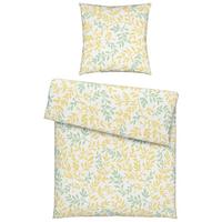 Bettwäsche Siglinde XL in Gelb/Grün ca. 155x220cm - Gelb/Grün, KONVENTIONELL, Textil (155/220cm) - Modern Living