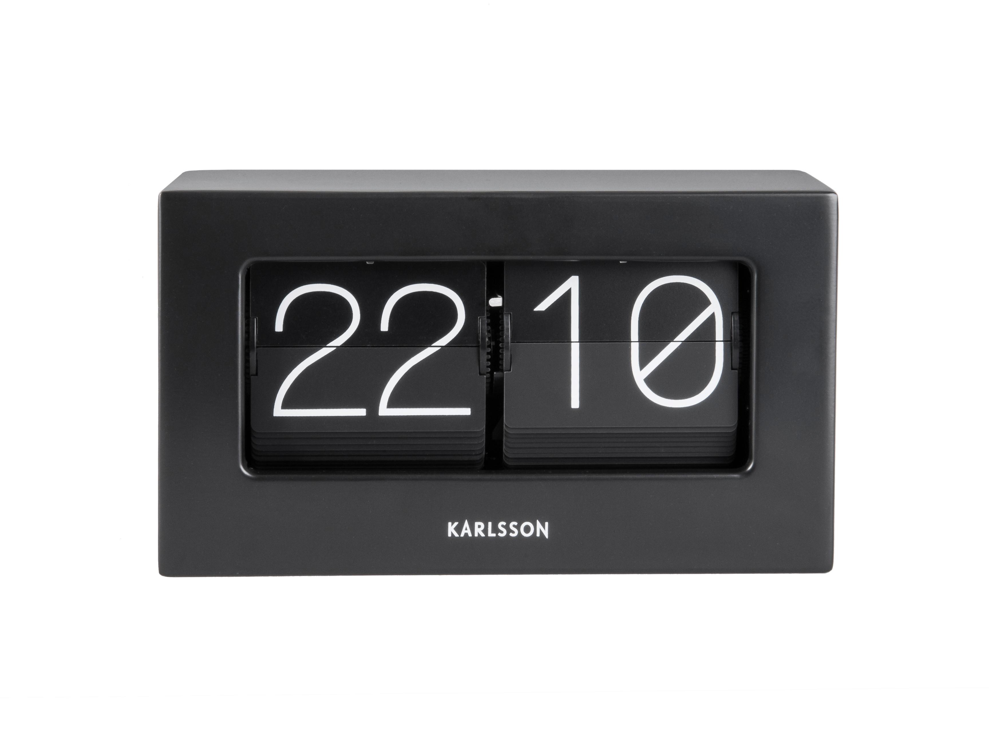 ZEGAR ŚCIENNY KA5620BK - czarny, Konventionell, metal (20,5/11,5/7cm) - Karlsson
