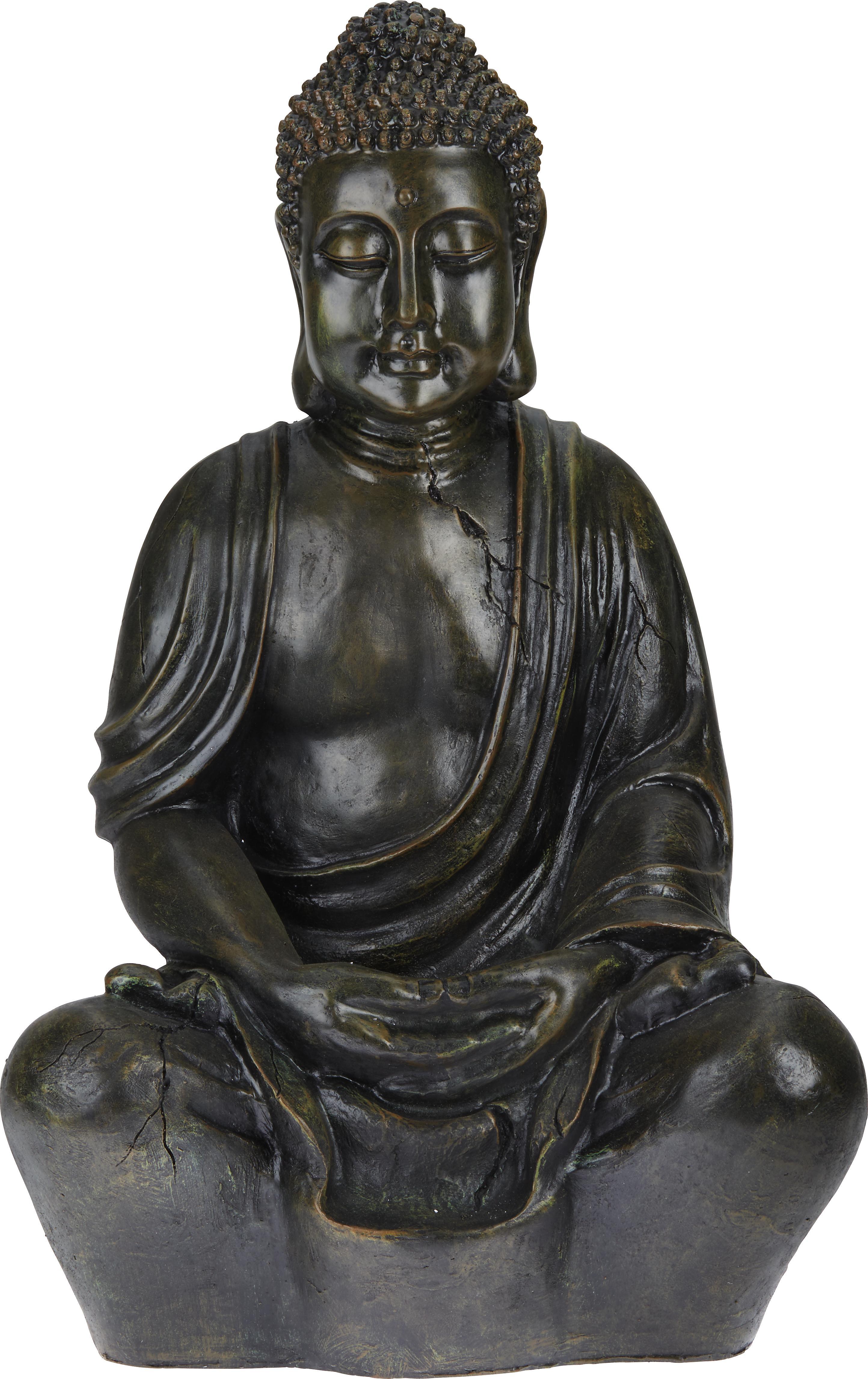 Buddha Manga in Braun - Braun, LIFESTYLE, Kunststoff (44/34/68cm) - Mömax modern living