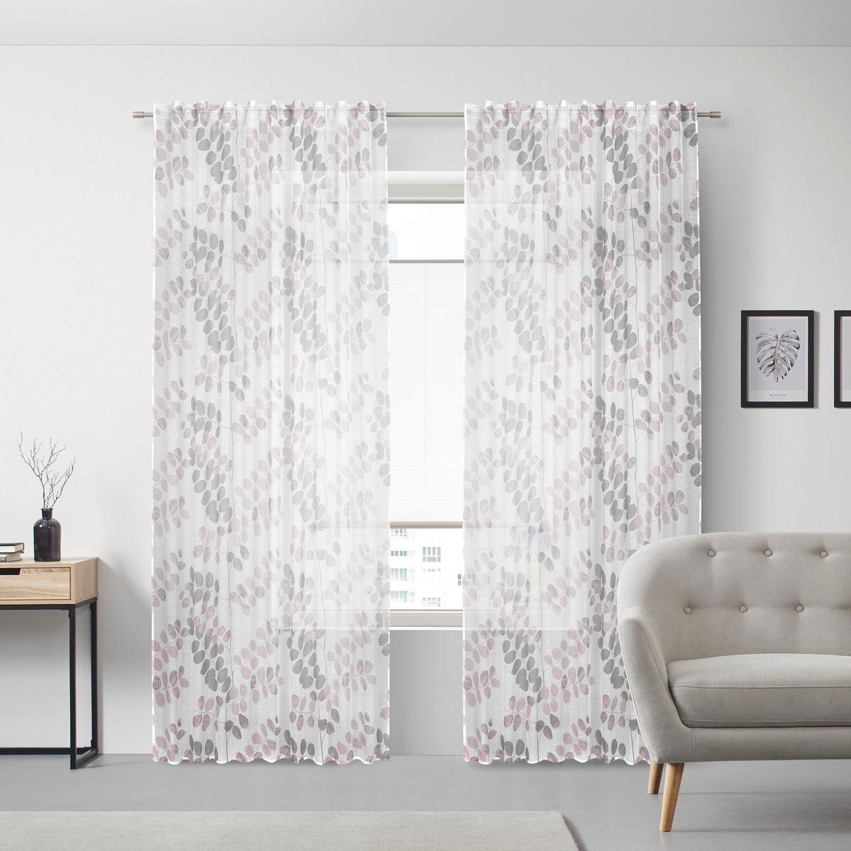 Fertigvorhang Endless ca. 140x245cm - Rosa, KONVENTIONELL, Textil (140/245cm) - Modern Living