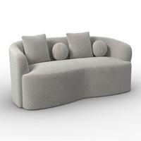 Sofa Julie Chenille Grau - Grau, MODERN, Holz/Textil (180/68/82cm)