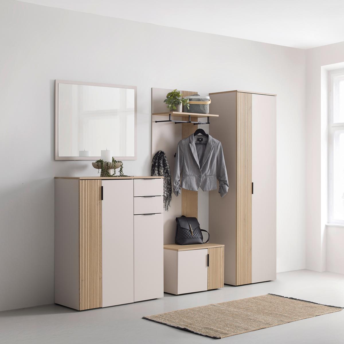 Garderobni Ormar Cannes - kašmir/boja hrasta, Moderno, pločasti materijal/plastika (60/195/40cm) - Modern Living