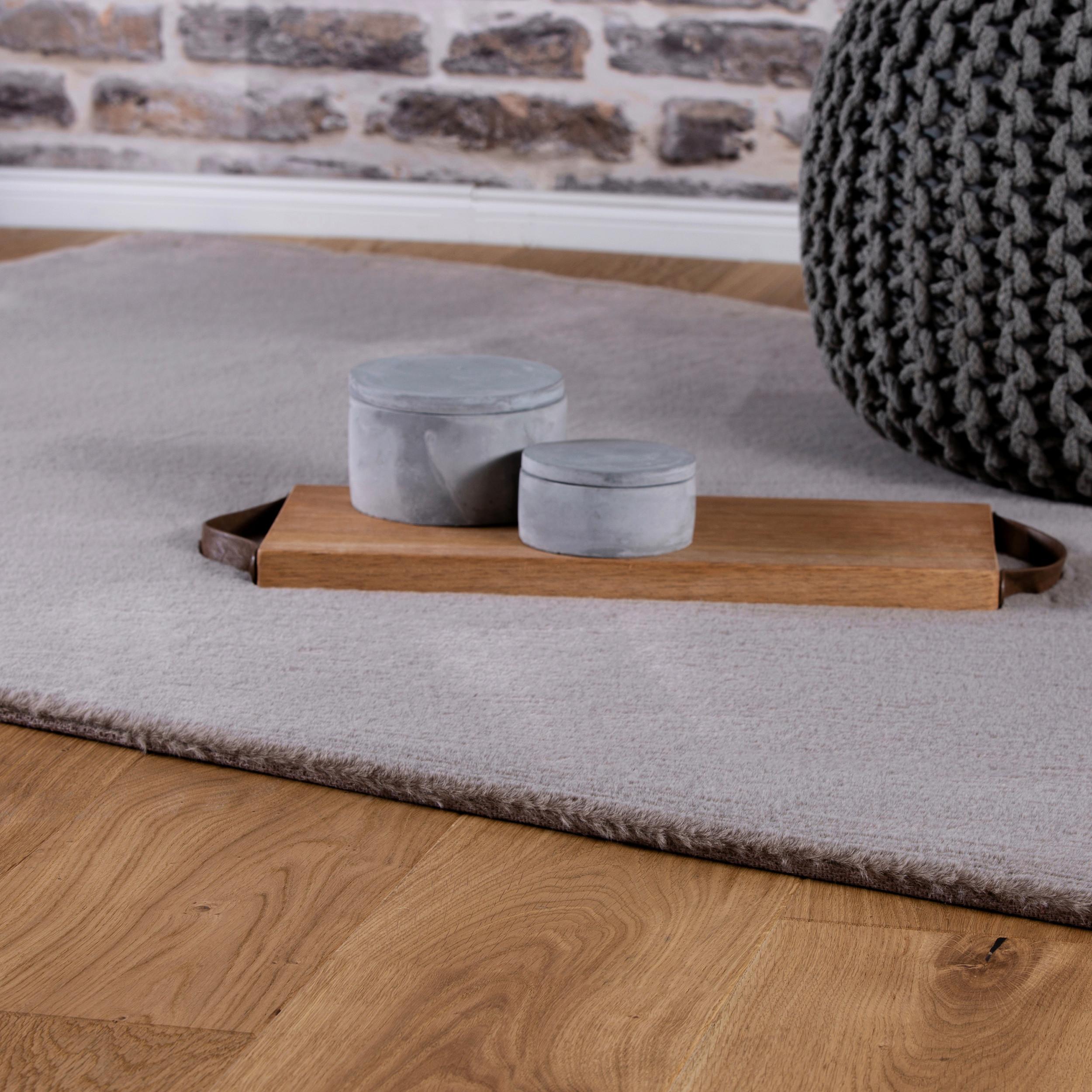 Hochflorteppich My Cha Cha Taupe ca. 160x230cm - Taupe, Basics, Textil (160/230cm) - Obsession