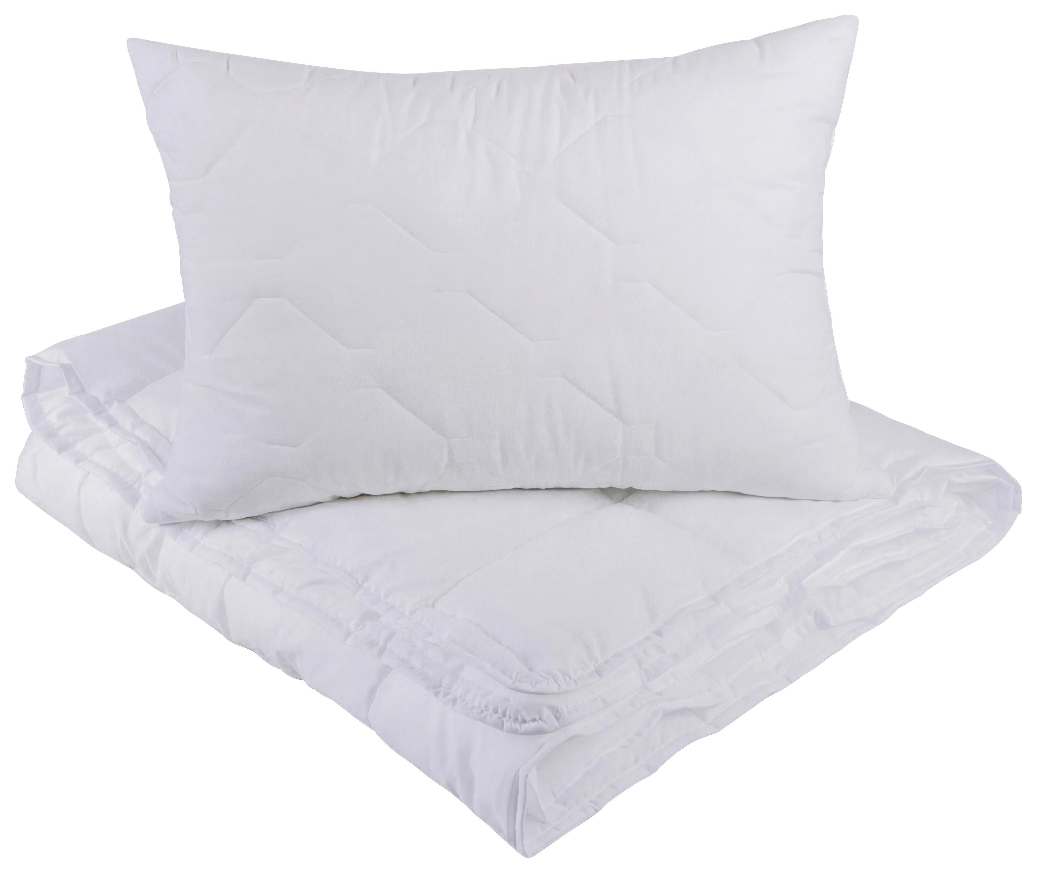 Paplan-párna 2 Részes Szett Naturtex® - fehér, textil (140/200cm)