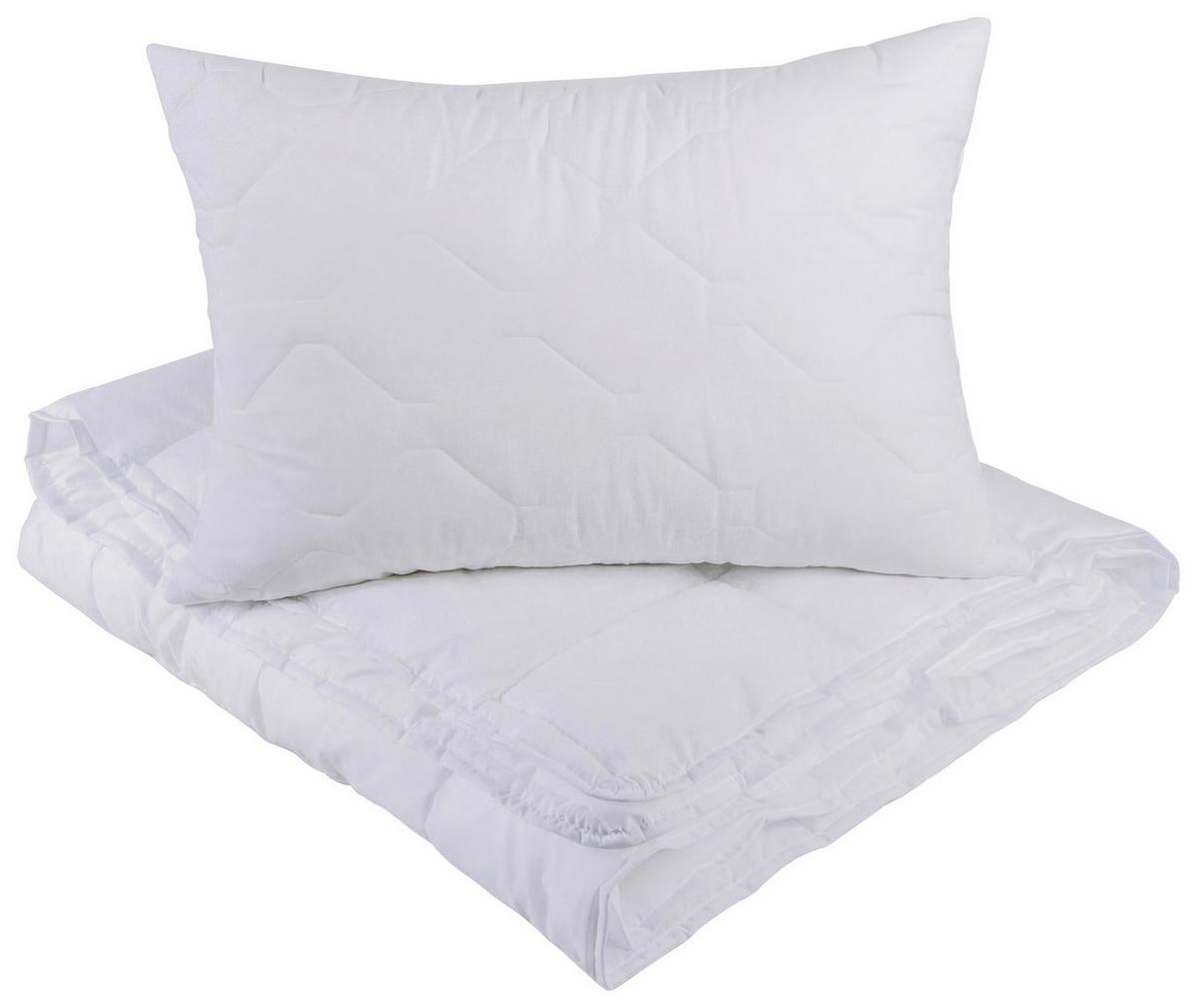 Paplan-párna 2 Részes Szett Naturtex® - fehér, textil (140/200cm)