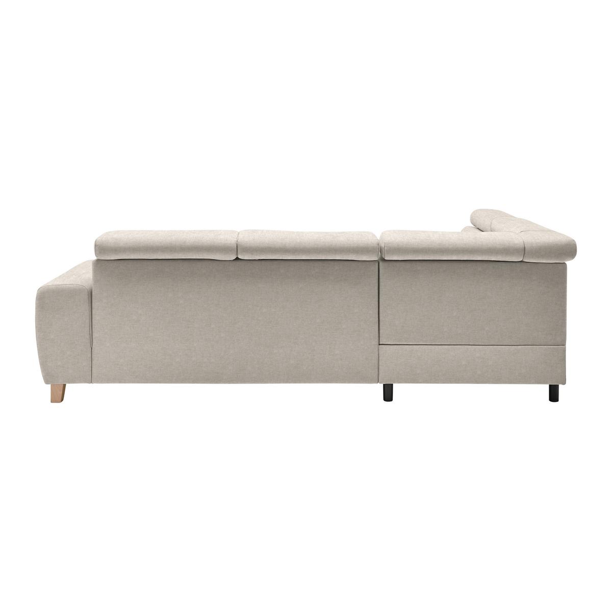 Ecksofa Lugo Greige - Greige, MODERN, Holz/Kunststoff (205/98/266cm) - Mömax