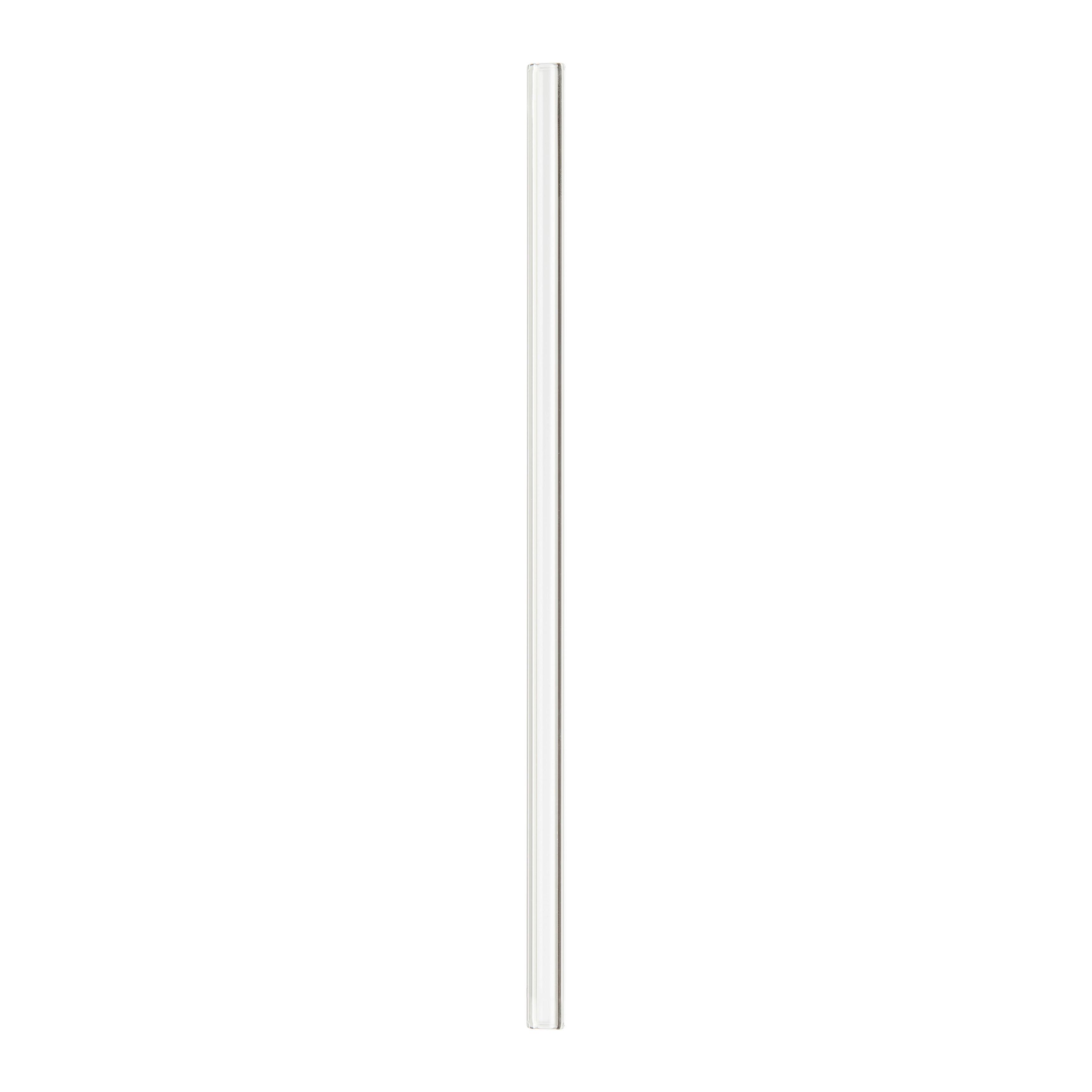 Trinkhalm Jessy in Klar aus Glas, 7er Set - Klar/Transparent, Glas (20cm) - Premium Living