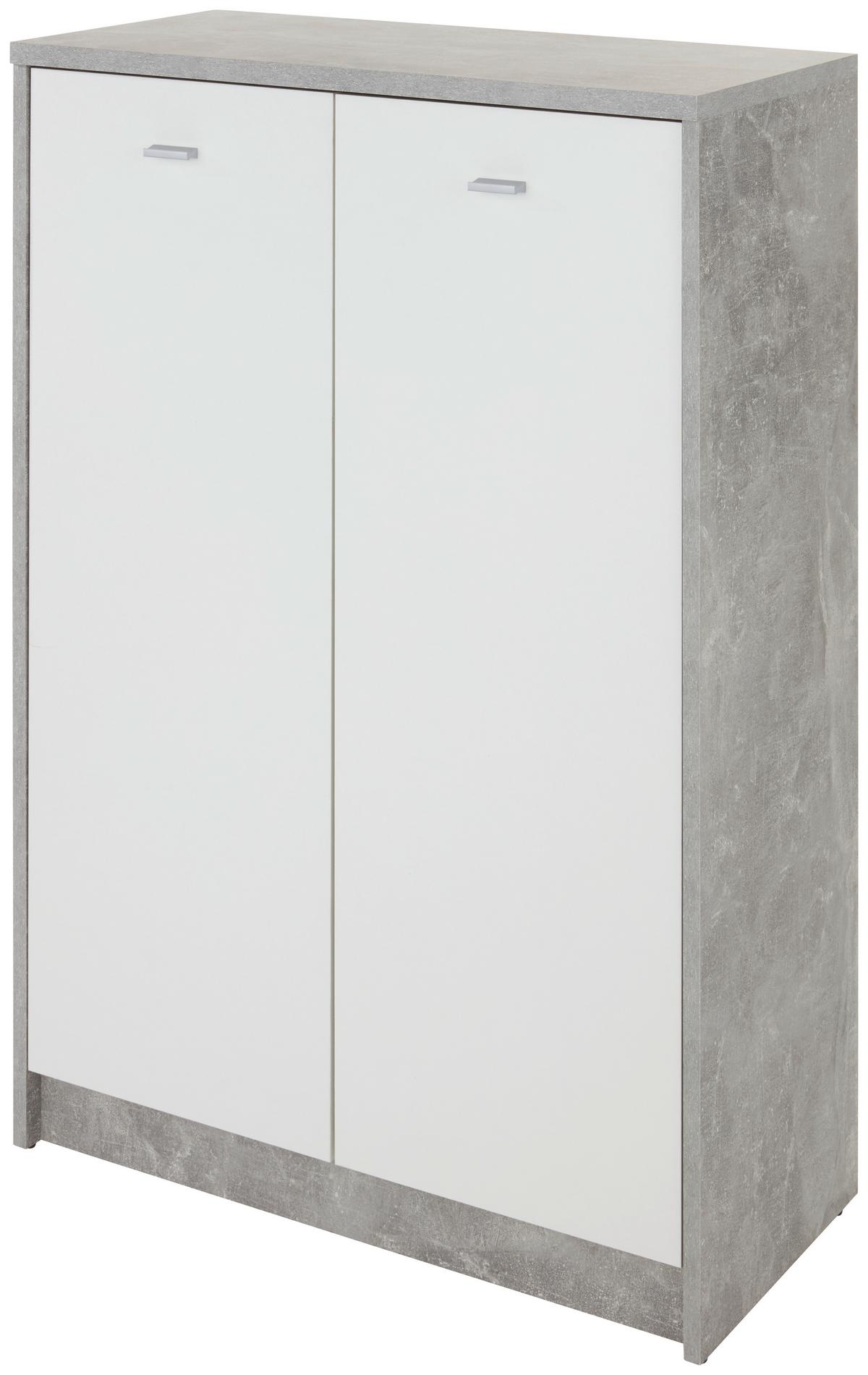 Komoda 4-you New, Siva, Bela - barve kroma/siva, Moderno, umetna masa/leseni material (74/111,4/34,6cm) - Mömax
