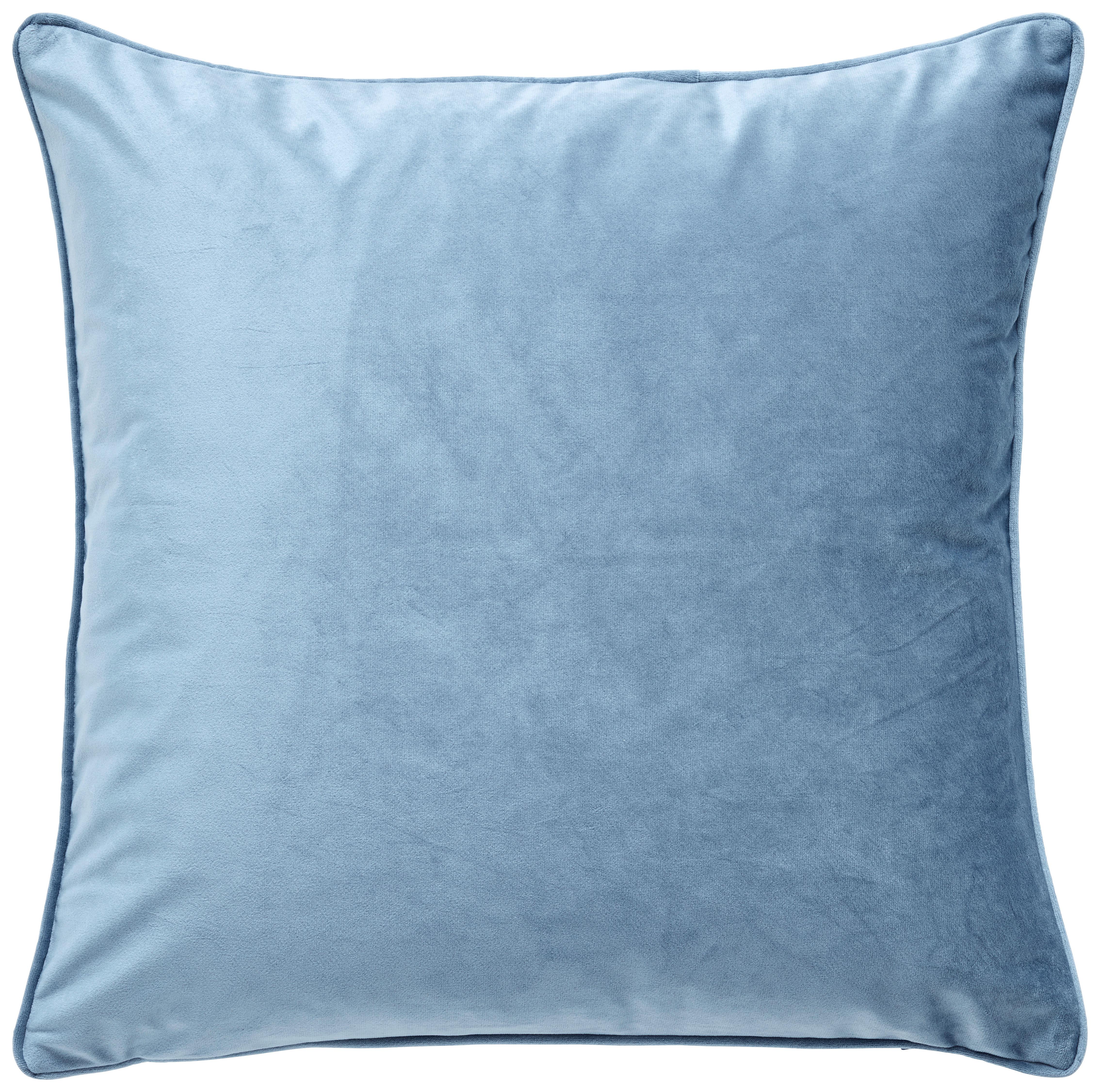 Zierkissen Viola Blau ca. 45x45cm - Blau, KONVENTIONELL, Textil (45/45cm) - Premium Living