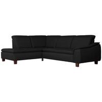 ECKSOFA AARON - Nussbaumfarben/Schwarz, Design, Holz/Textil (187/247cm) - Max Winzer