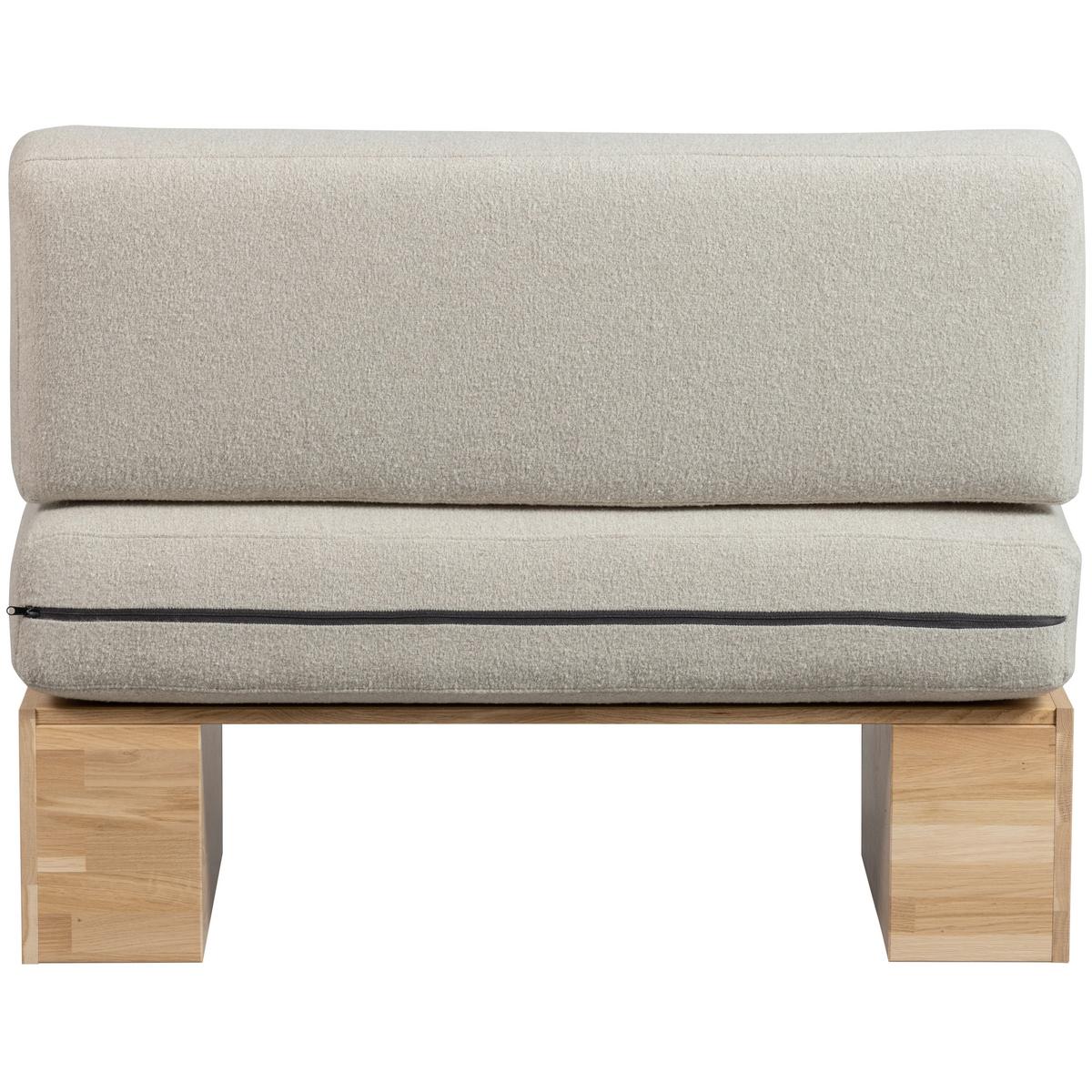 Sitzbank Eat Up Beige - Eichefarben/Beige, MODERN, Holz/Textil (110/84/67cm) - Livetastic