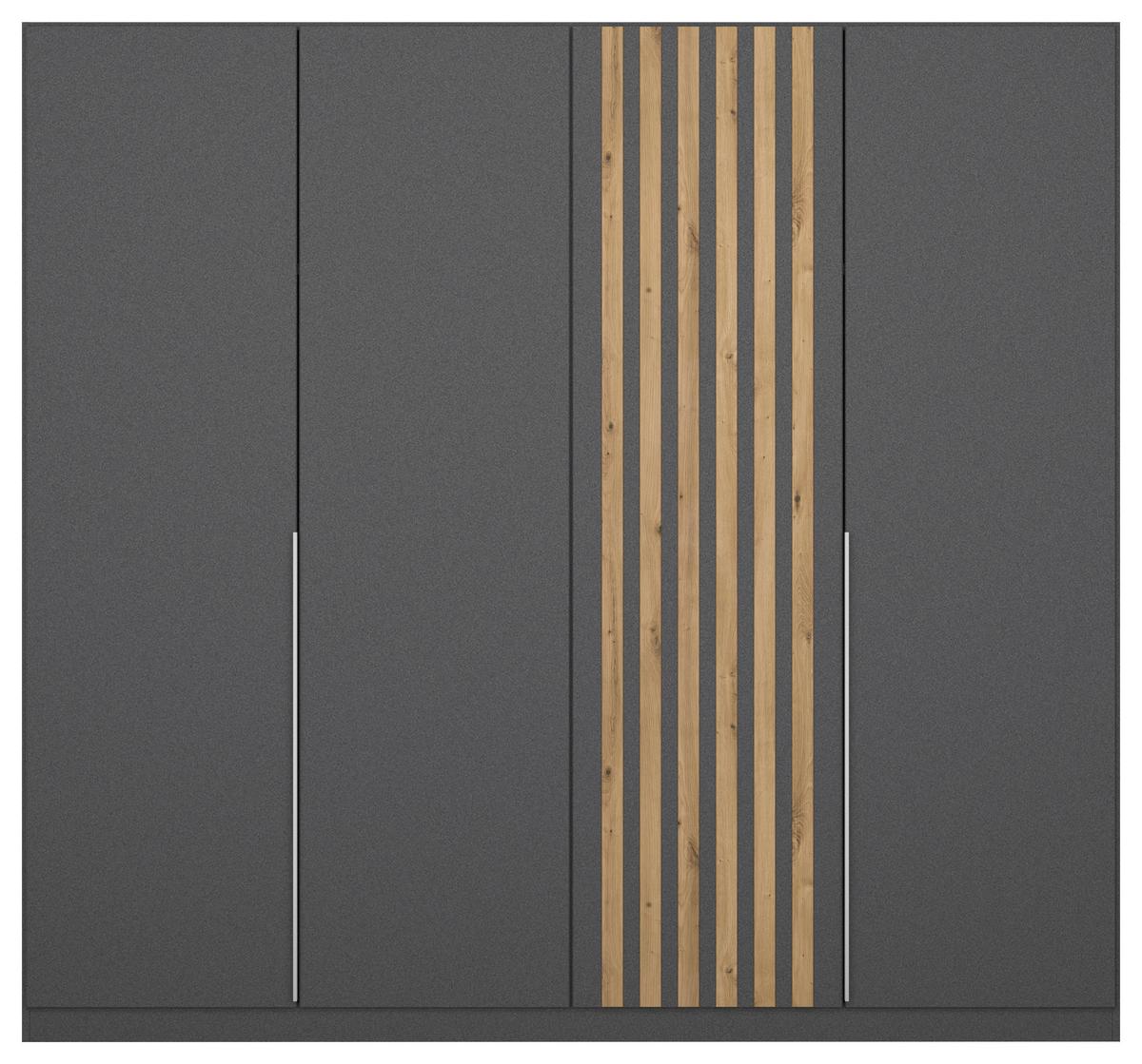 Ormar S Klasičnim Vratima Lamella - siva/hrast Artisan, Moderno, drvni materijal/metal (226/210/54cm) - Modern Living