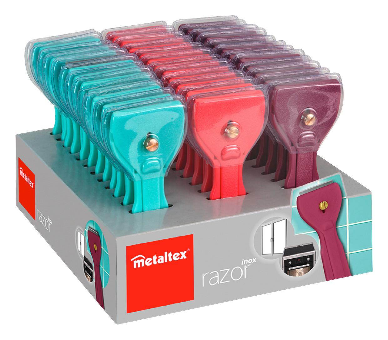 Ablaktisztító Razor - lila/rózsaszín, műanyag (3/1/16cm)