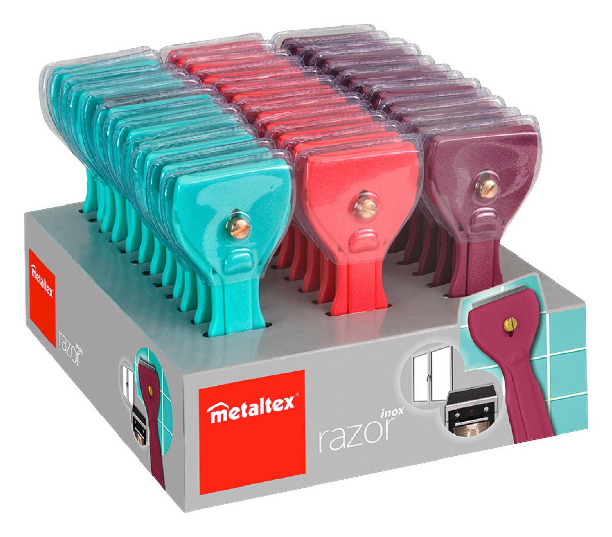 Ablaktisztító Razor - lila/rózsaszín, műanyag (3/1/16cm)