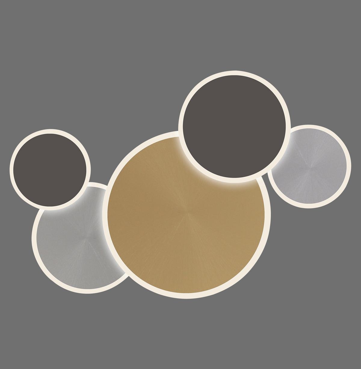 LAMPA SUFITOWA LED 8008-70 Q-PIATO - Design, metal (85/50,5/6,5cm) - Paul Neuhaus