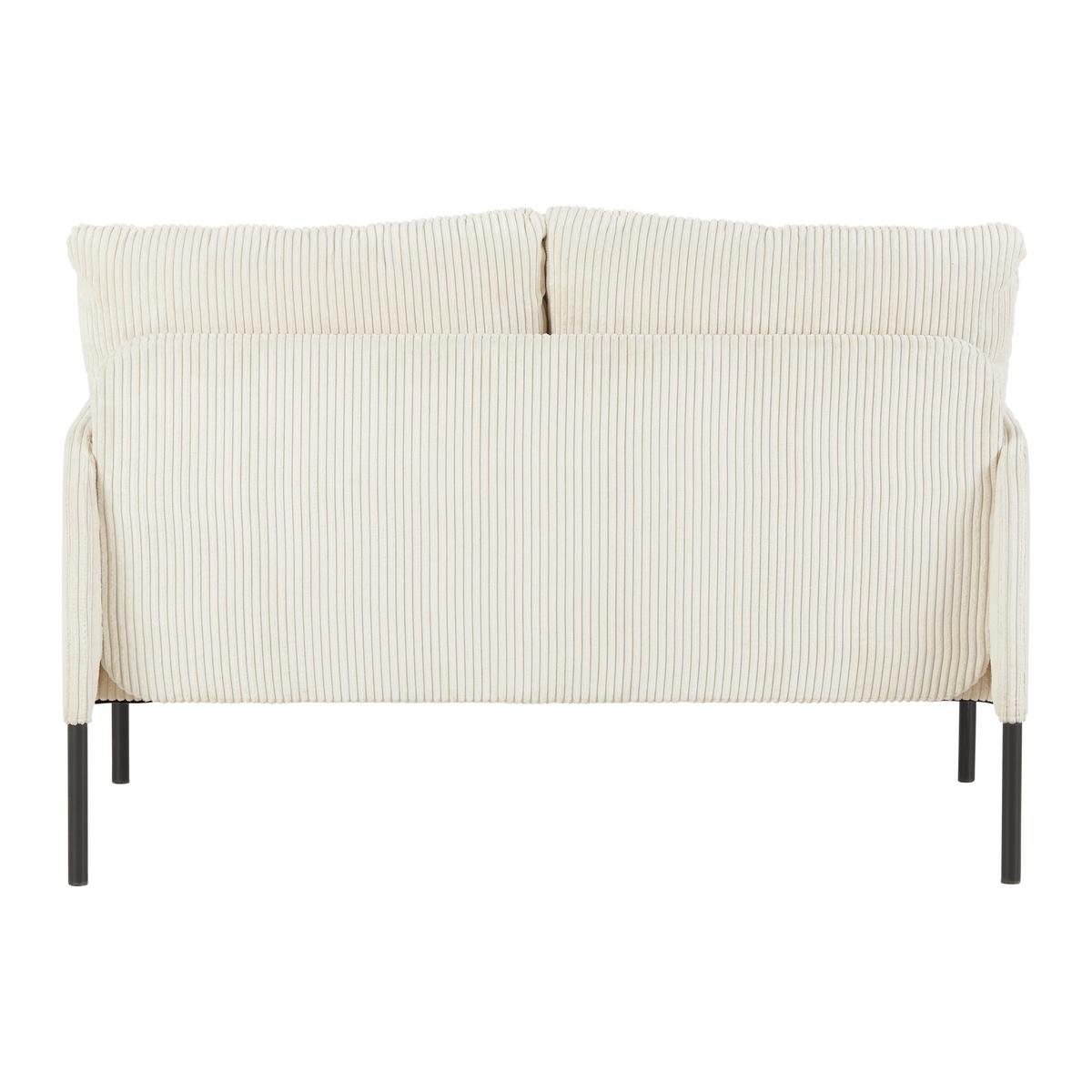 Zofa Cord - črna/bež, Moderno, kovina/tekstil (120/82/79cm) - Mömax