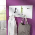 Wandgarderobe in Weiß - Weiß, Holzwerkstoff/Metall (80/30/5.5cm) - MÖMAX modern living