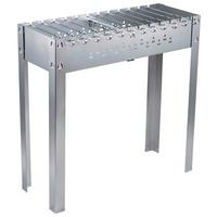 GRILL WĘGLOWY MAGNAL XL - kolor srebrny, Konventionell, metal (80/80/30cm)
