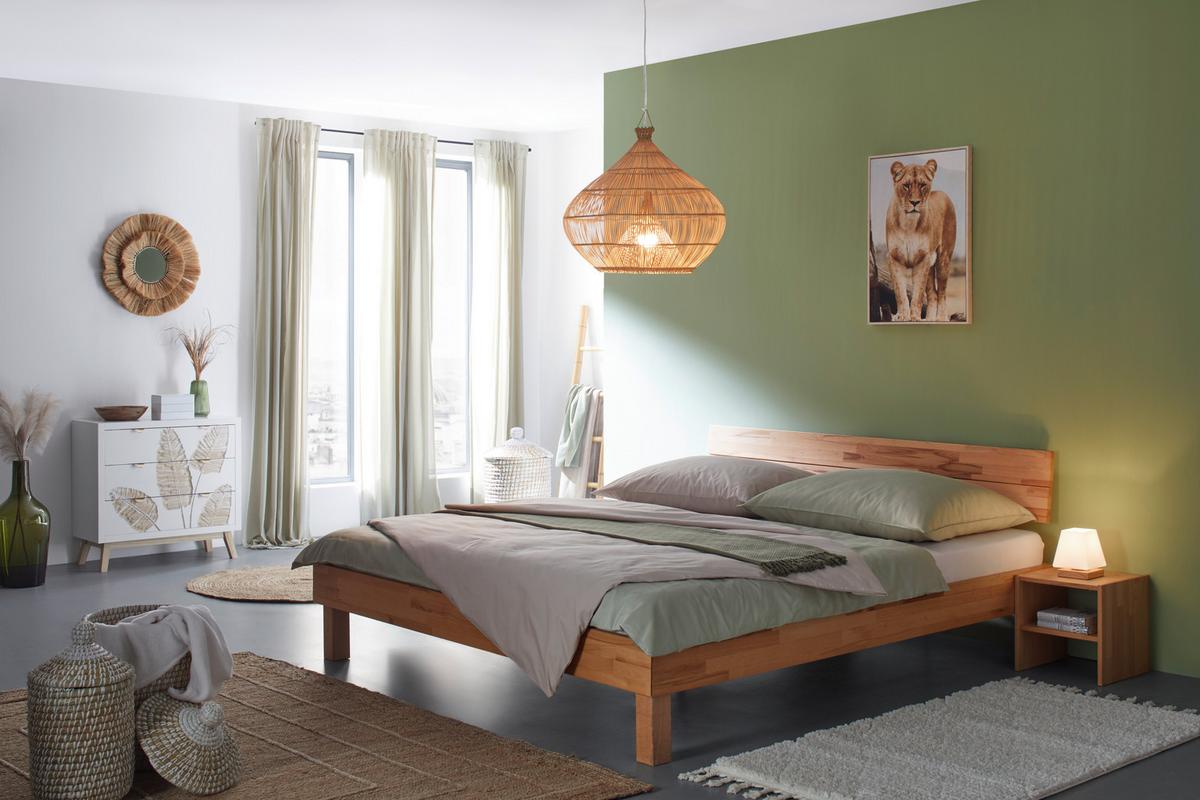 Bett Natura 160 New Naturfarben Ca. 160x200cm - Naturfarben, Konventionell, Holz (160/200cm) - Based