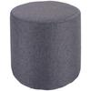 Tabure Leo - siva/crna, Basics, drvo/tekstil (33/33cm) - Best Price
