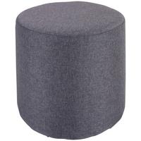 Taburet Leo - gri, Basics, lemn/textil (33/33cm)