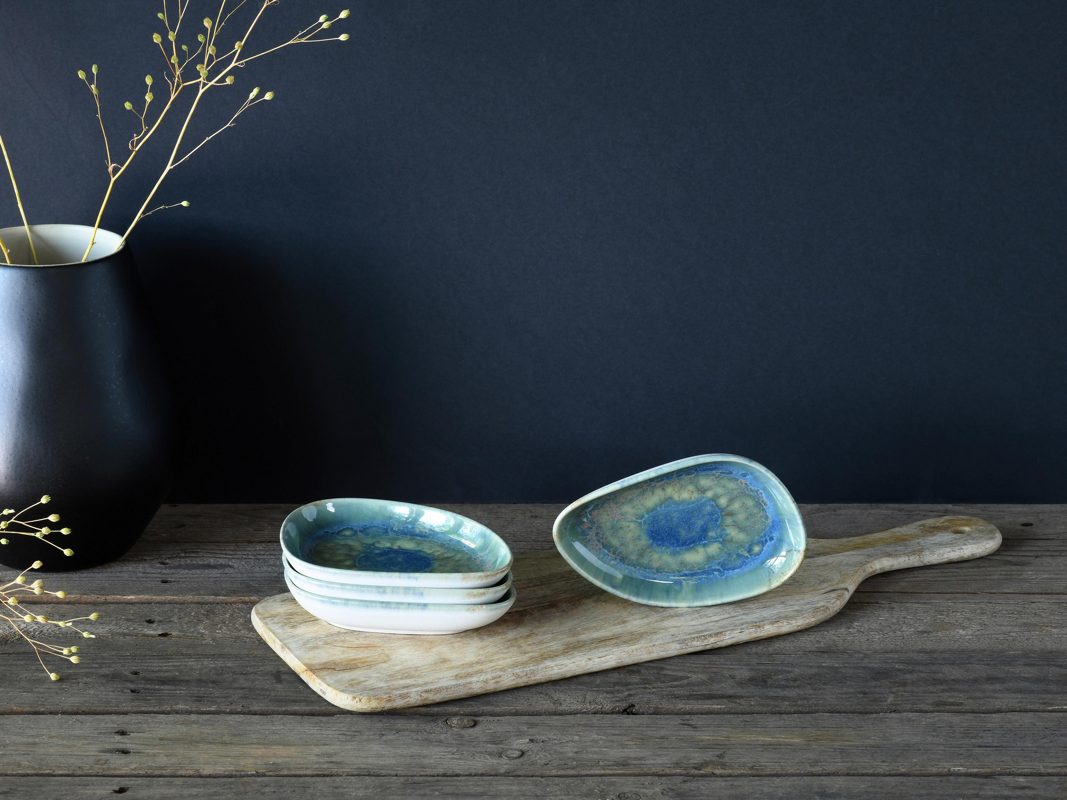 Set Skled Yuki Uno, 4-Delni - modra/zelena, Basics, keramika (14,7/2,5/9,5cm) - Creatable