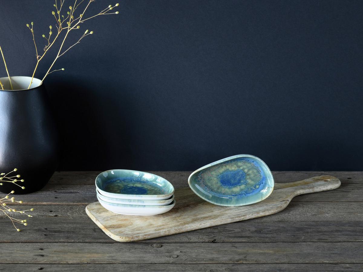 Set Skled Yuki Uno, 4-Delni - modra/zelena, Basics, keramika (14,7/2,5/9,5cm) - Creatable