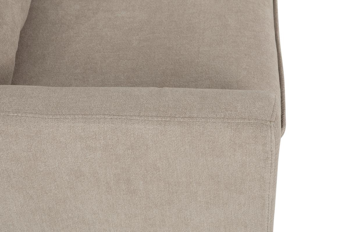 Sedežna Garnitura Milly, Bež - črna/bež, Moderno, umetna masa/tekstil (207/138cm) - P & B