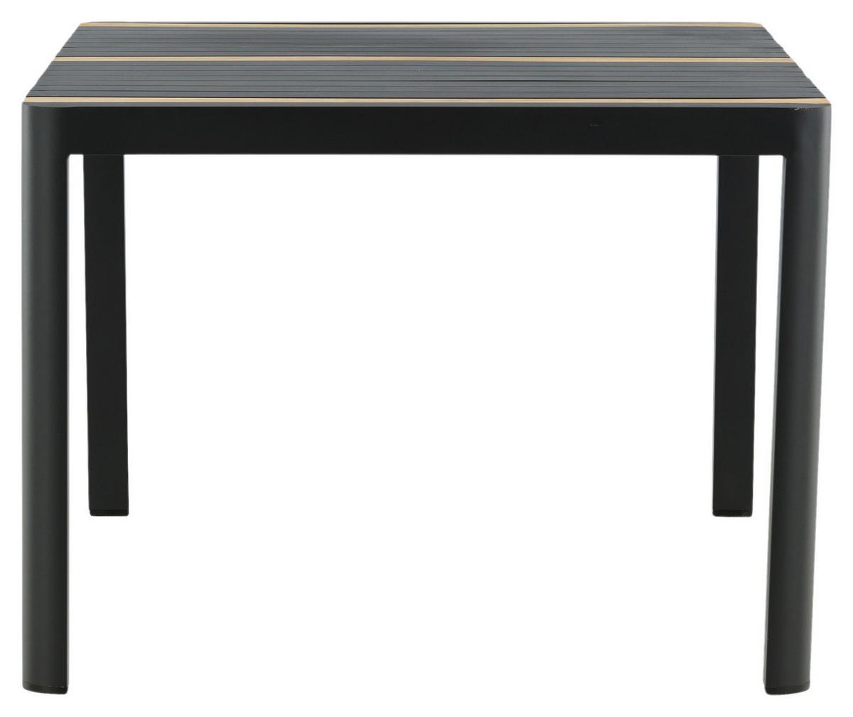GARTENTISCH TOGO - Schwarz, KONVENTIONELL, Holz/Metall (150/90/75cm) - Gardenson