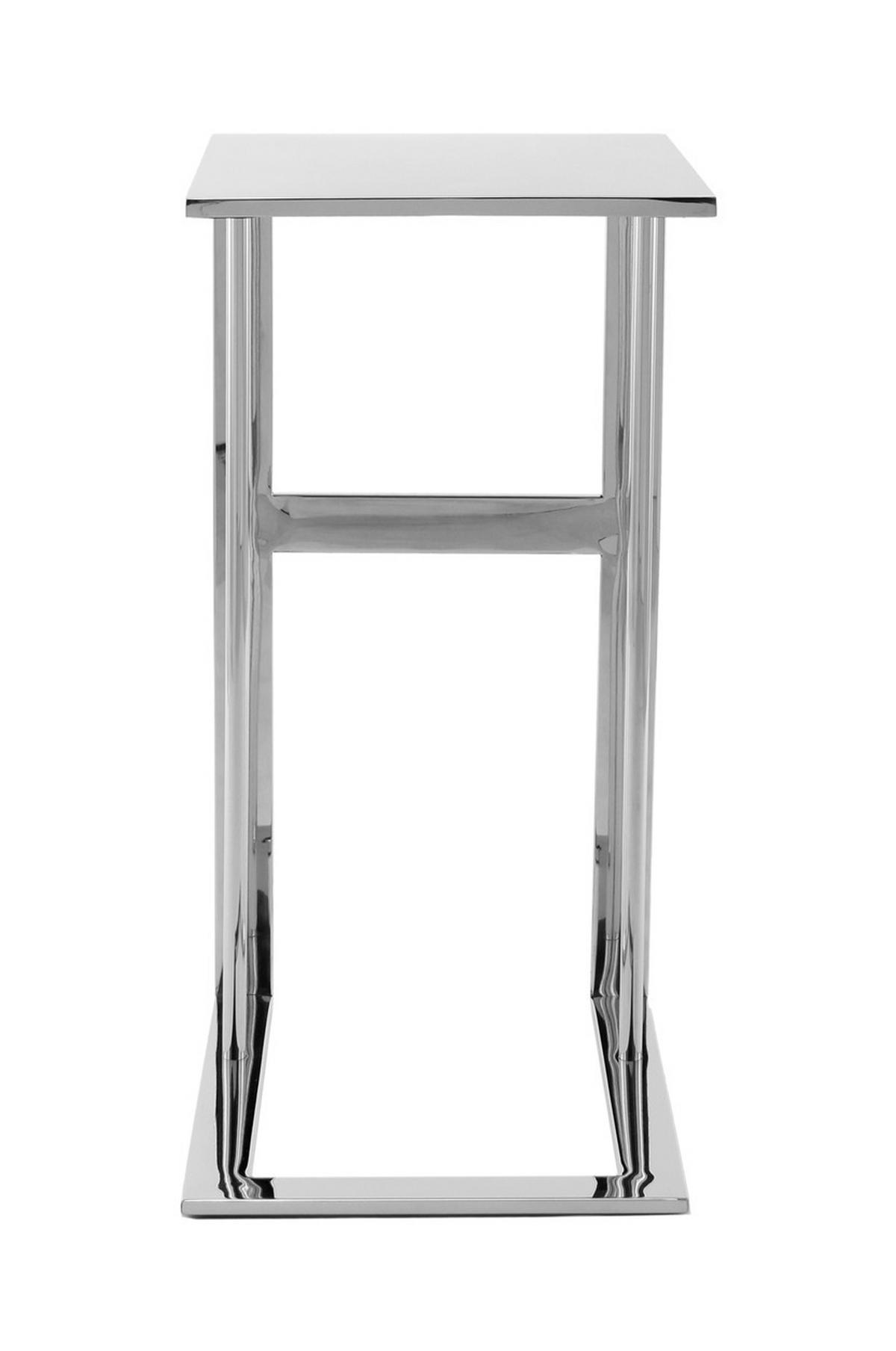 Beistelltisch Beistelltisch Sten 100 Silber - Silberfarben, Design, Metall (40/60/30cm) - Kayoom