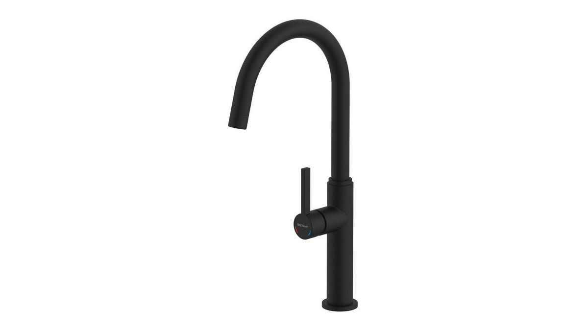 Küchenarmatur Sistant Glasglow in Schwarz - Schwarz, Basics, Metall (41cm) - Sistant
