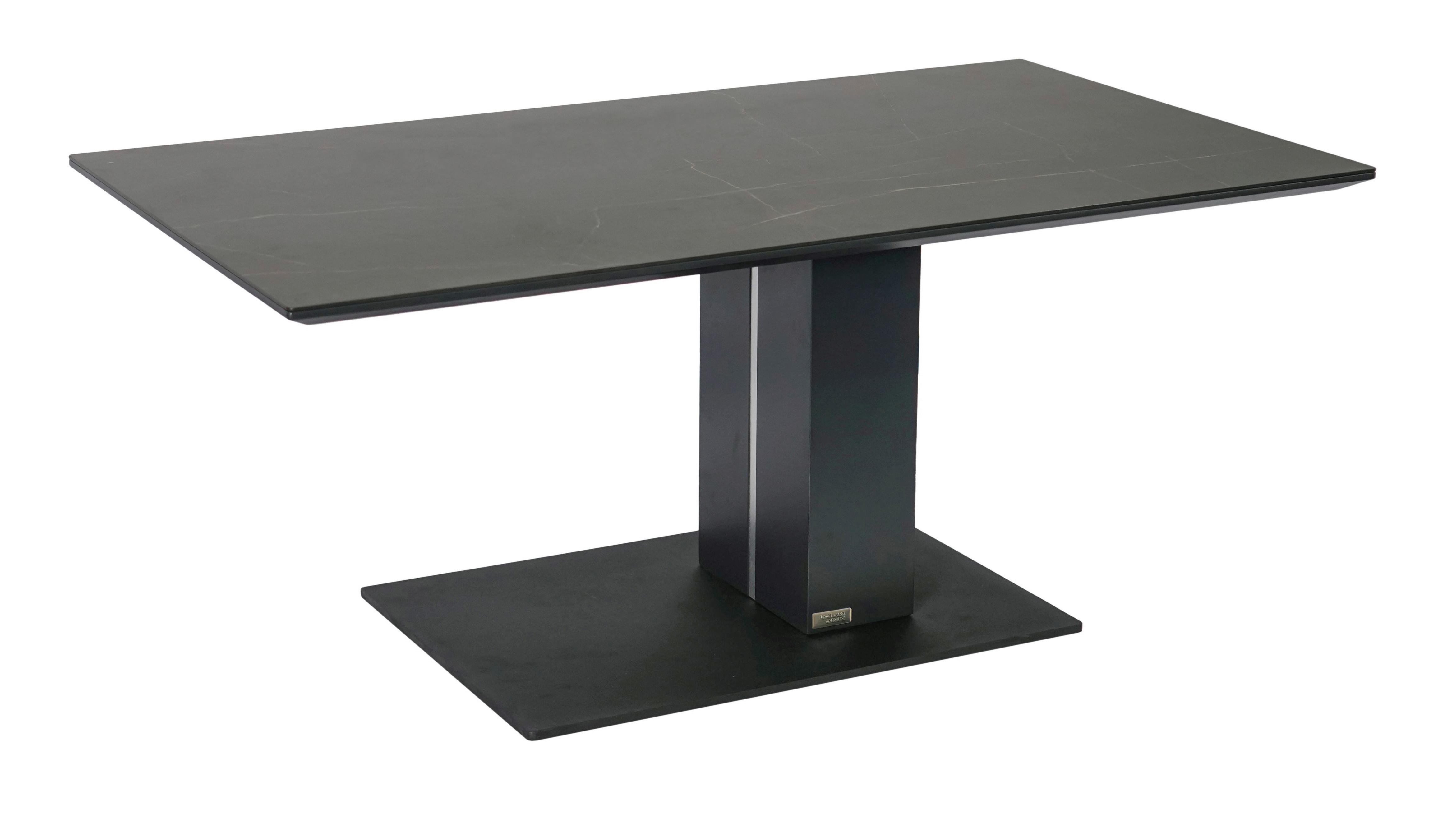 STOLIK KAWOWY MILANO -EXKLUSIV- - antracytowy/czarny, Design, materiał drewnopochodny/metal (110/59/47-66cm) - Dieter Knoll